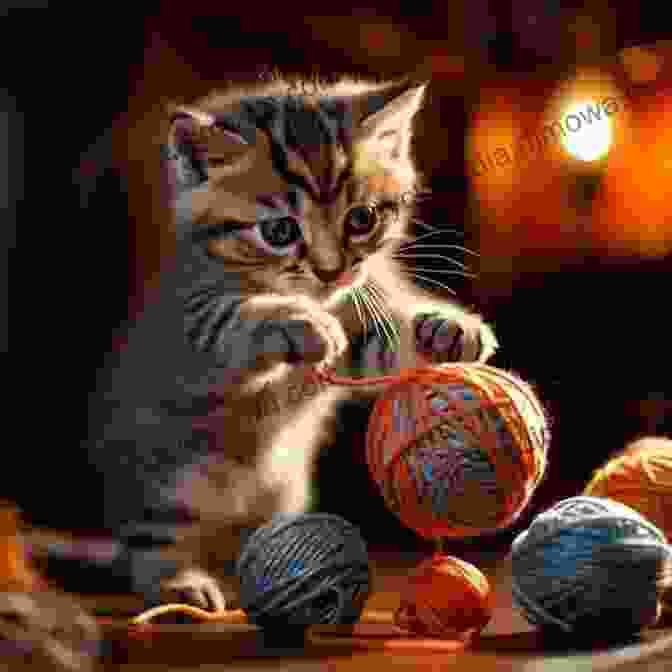 A Playful Kitten Chasing A Ball Of Yarn DK Reader Level 2: Cats And Kittens (DK Readers Level 2)