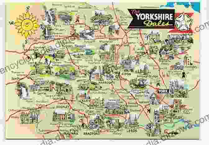 Detailed Map Of The Yorkshire Dales 50 Gems Of The Yorkshire Dales