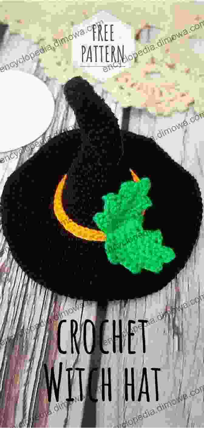 Elegant Crochet Witch Wall Hanging Featuring A Swirling Witch Hat And Delicate Lace Amigurumi Witch Projects: Easy Crochet Witch Patterns For Halloween