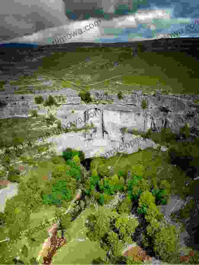 Panoramic View Of Malham Cove 50 Gems Of The Yorkshire Dales